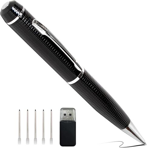 Security Camera, Hidden Spy Camera Pen, 1080P Hidden Camera Nanny Cam | Portable Mini Camera, Baby Pet Elderly Indoor/Outdoor Surveillance, No WiFi Function in Kuwait