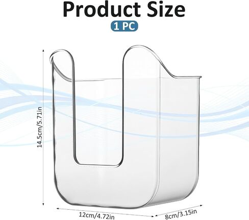 Wipes Dispenser Flushable Wipes Holder for Bathroom Wipe Container Clear Wipe Dispenser Wall-Mounted Tissue Box Wipes Holder for Bathroom Bedroom Kitchen in Kuwait