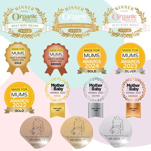 Kinder by Nature Plant Based Baby Wipes - 100% Biodegradable & Compostable, 672 Count (12 Packs of 56) - 99% Plant-Based Ingredients, Plastic-Free Wipes in Kuwait