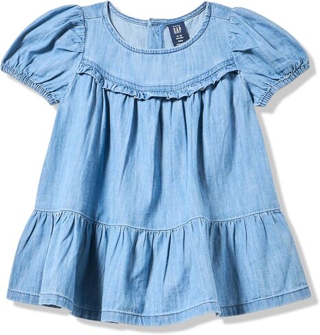 Gap Baby Girls' Short Sleeve Denim Dress in Kuwait