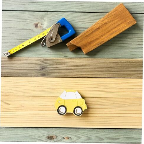 BESPORTBLE 2pcs Yellow Cartoon Car Cabinet Knobs for Furniture Drawer Pulls, Wardrobe Handles with Screws for Nursery Room Bedroom Decor in Kuwait