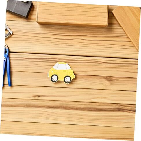 BESPORTBLE 2pcs Yellow Cartoon Car Cabinet Knobs for Furniture Drawer Pulls, Wardrobe Handles with Screws for Nursery Room Bedroom Decor in Kuwait