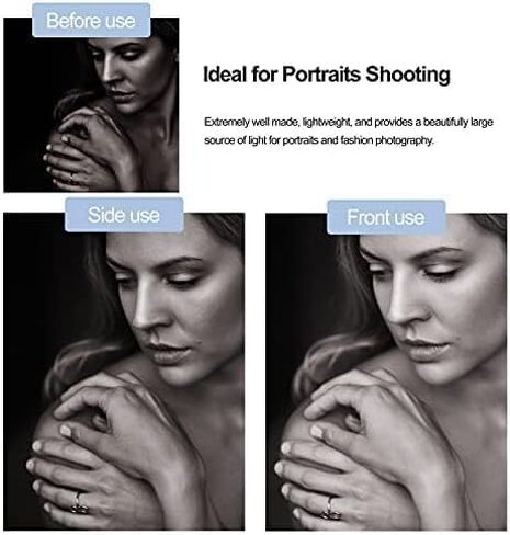 Emart Photography Parabolic Smbrella ، 71 ''/180 سم مستوديو محترف كبير في الاستوديو الشفافة البيضاء ، وتصوير إضاءة ناعمة كبيرة من خلال المظلات لأضواء الاستوديو ، والكاميرا ، والتصوير ، والصور in Saudi Arabia
