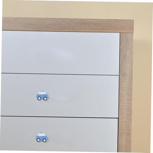Kisangel 2pcs Cartoon Car Drawer Pulls Room Knobs Blue Wardrobe Handles with Screws Nursery Cabinet Accessories for Bedroom and Closet in Kuwait