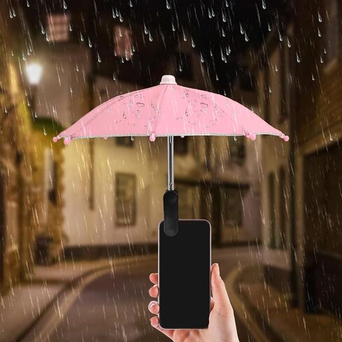 Cell Phone Umbrella - Mobile Phone Clip on Sun Visor, Mini Anti-Glare Smartphone Sun Shade Umbrella, Cellphone Accessories for Summer Outdoor Filming Watching in Kuwait