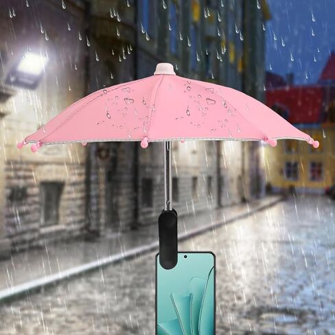 Cell Phone Umbrella - Mobile Phone Clip on Sun Visor, Mini Anti-Glare Smartphone Sun Shade Umbrella, Cellphone Accessories for Summer Outdoor Filming Watching in Kuwait
