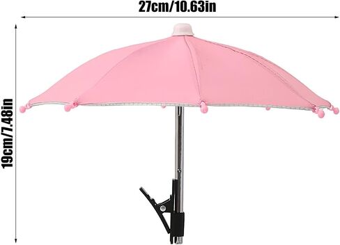 Cell Phone Umbrella - Mobile Phone Clip on Sun Visor, Mini Anti-Glare Smartphone Sun Shade Umbrella, Cellphone Accessories for Summer Outdoor Filming Watching in Kuwait