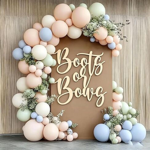 Boots or Bows Sign for Backdrop,Wooden Boy or Girl Sign for Gender Reveal Party Decorations,Baby Shower Party Decorations,Boots Or Bows Party Decoration Sign in Kuwait