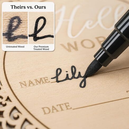 Wooden Baby Announcement Sign, Hello World Newborn Plaque, Hospital Reveal Photo Prop, Nursery Decoration (Bow D32) in Kuwait
