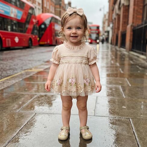 Newborn Infant Baby Girl Summer Clothes Tulle Romper Dress Outfits in Kuwait