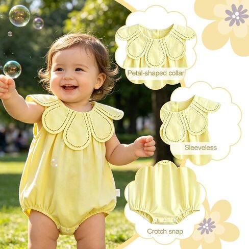 Newborn Baby Girl Floral Romper Infant Sleeveless Solid Jumpsuit Summer Playwear Bodysuit in Kuwait