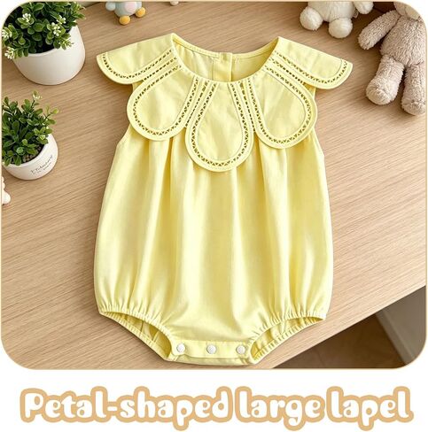 Newborn Baby Girl Floral Romper Infant Sleeveless Solid Jumpsuit Summer Playwear Bodysuit in Kuwait