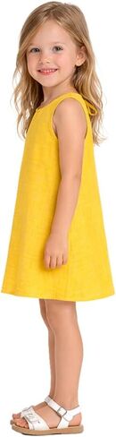 Toddler Girl Dress Sleeveless 100% Cotton Muslin Lightweight Breathable Summer Baby Girl Outfit 2-6T in Kuwait