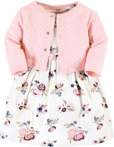 Hudson Baby Girls Quilted Cardigan and Dress in Kuwait