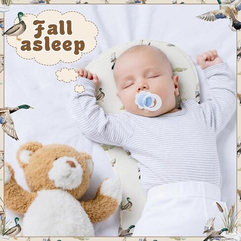 Boao 4 Pcs Mallard Duck Baby Burp Cloths Duck Hunting Soft Plush Newborn Spit up Rags Mallard Burp Cotton Cloths Rag for Boy Girl Newborn Infant Gifts Nursery Decor 20.87 x 9.84 Inches(Hunting,Green) in Kuwait