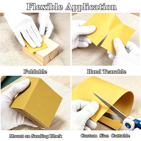 PSA Sandpaper Roll, 2-3/4" Wide, 30 Yards, Self Adhesive, 80-400 Grit | Includes 80/120/180/220/320/400 Grit Sandpaper Rolls with PSA Backing for Auto Repair, Woodworking and DIY Projects in Kuwait