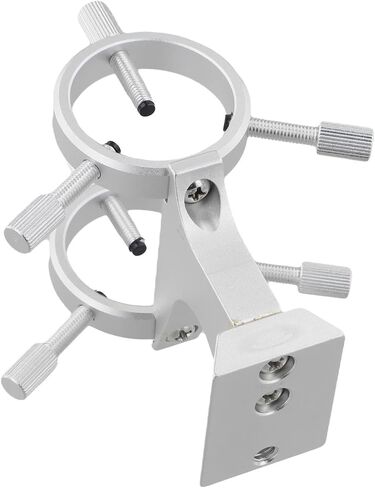 Telescope Finder Scope Bracket, Adjustable Guidescope Mount Rings, Aluminum Alloy for 28-32mm Finderscope, Secure Locking Screws for Astronomical(Silver) in Kuwait