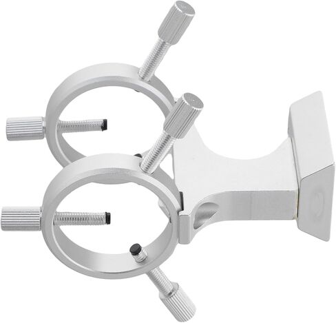 Telescope Finder Scope Bracket, Adjustable Guidescope Mount Rings, Aluminum Alloy for 28-32mm Finderscope, Secure Locking Screws for Astronomical(Silver) in Kuwait