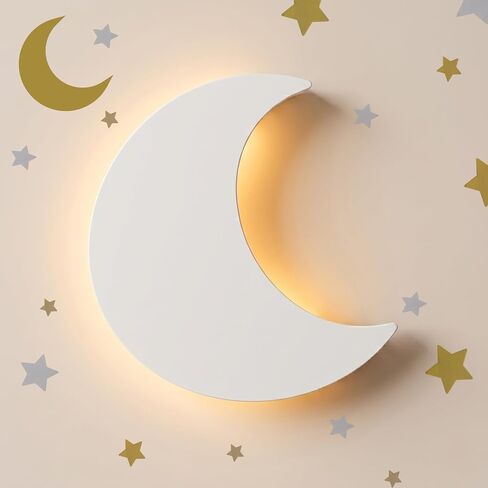 KALEOLI Star Night Light for Nursery - Dimmable & Rechargeable Nightlight for Kids Room - 106 Pcs Wall Decals for Moon and Stars Decor - 90 Min Timer for Bedtime Routines in Kuwait