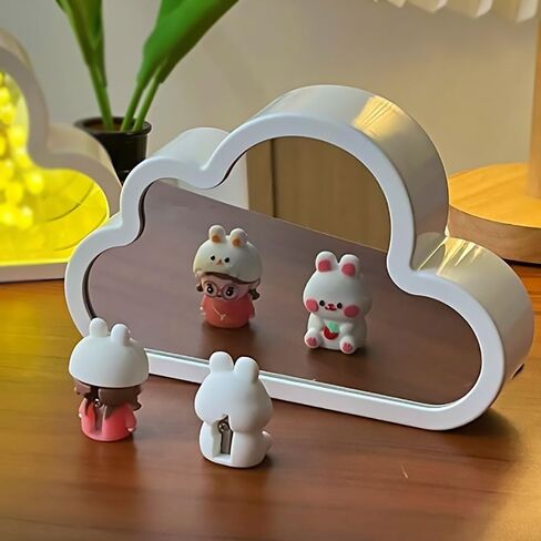 LOGAZOO (20 Flower) Mothers Day Gifts for mom Tulip Lamp Night Light with Mirror, Assembled Artificial Flower Lamp Table Light Bedroom Decoration Gift for Women Girlfriend Sisters Desk Table Decor in Kuwait