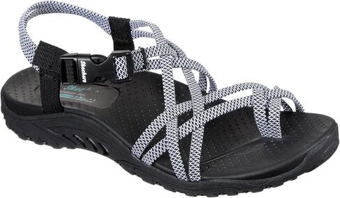 Skechers Women's Reggae Irie Mon Slingback Sandal | Machine Washable, Stretch Fit, Vegan Materials, Buckle Closure, Reggae Midsole, Toe Loop Thong with Slingback in Kuwait