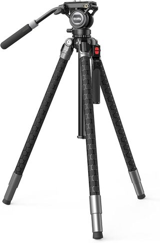SmallRig x Potato Jet Tribex Carbon II Hydraulic Carbon Fiber Tripod, Fast Extend Camera Video Tripod with 4-Step Counterbalance Fluid Head,Weight 8.3lbs,Load up to 13.2lbs - 5755 in Kuwait