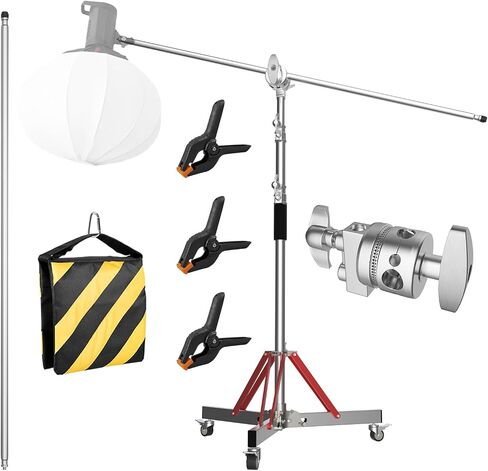 Light Stand Photography, 10.5ft/320cm Heavy Duty Studio Light Stand with 1/4" and 3/8" Screw, Adjustable Lighting Stand for Softbox, Ring Light, LED Panel, Professional Light Stand Tripod in Kuwait