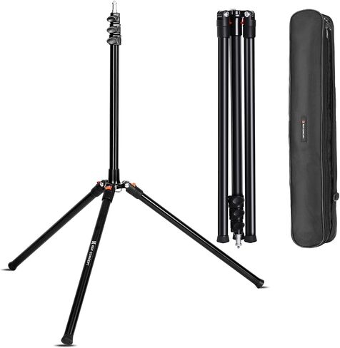 K&F CONCEPT 86.6 inch/2.2m Light Stand with Storage Bag, Aluminium Photography Tripod for Reflectors, Softboxes, Flash, Strobe Lights, Umbrellas, Compact Lightweight Light Tripod in Saudi Arabia