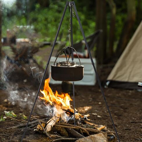 Camping Tripod - Accessories for Camping Tripods and Grills, Camping Tripod | Tripod Stand for Camping, Camping Grill Accessories, Camping Tripod with Chain for the in Kuwait