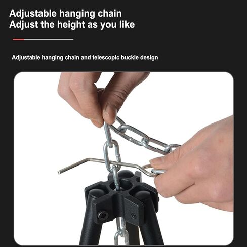 Camping Tripod - Accessories for Camping Tripods and Grills, Camping Tripod | Tripod Stand for Camping, Camping Grill Accessories, Camping Tripod with Chain for the in Kuwait