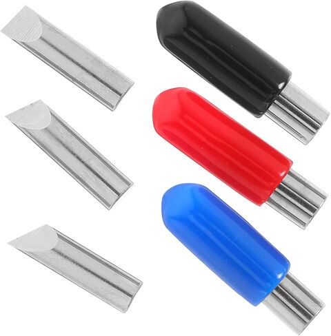 Hemobllo 3pcs Rotary Craft Cutting Tool Blades Replacement Heads with 15°, 30°, 45° Angles Metal Engraving Blades for Paper Art and Precision Cutting in Kuwait