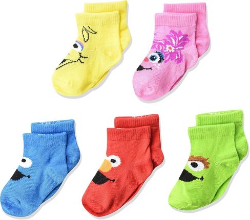 Sesame Street Baby Classic 5 Pack Shorty Socks in Kuwait