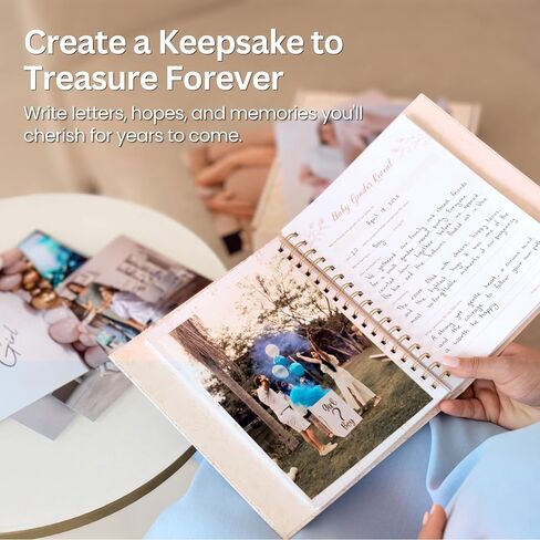 Pregnancy Journal & Memory Book for First-Time Moms | 12 Monthly Calendars, Weekly Pregnancy Tracker, Milestone Pages, Keepsake Pocket, Gender Neutral, Giftable Keepsake in Kuwait