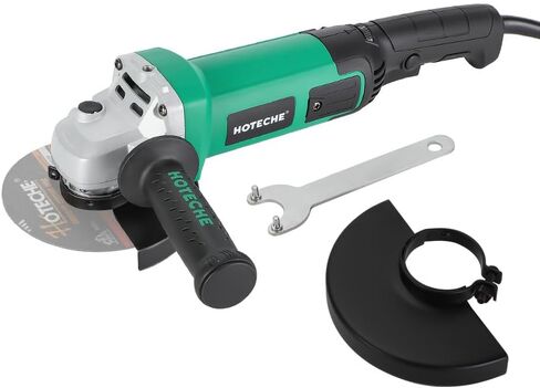 Hoteche 9-Inch Angle Grinder 4-HP Grinding and Cutting Tool Fits 7/8" Hole Size Wheels with Rotatable Handle and Lock-On Switch in Kuwait