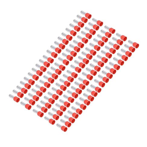 Copper Crimp Connector, 100 Pieces Non-Leak Insulated Ferrule Terminals Multifunctional Corrosion Resistant for 8AWG Electrical Wire in Kuwait