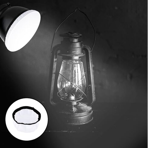 4 Pcs Light Diffuser Sock, 7"/18cm Diffuser Lamp Cover White Soft Lampshade Reflector Lamp Sock for Studio Strobe Reflectors Ring Light Flash Lights Standard Reflector in Kuwait