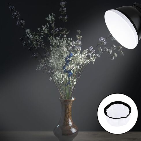 4 Pcs Light Diffuser Sock, 7"/18cm Diffuser Lamp Cover White Soft Lampshade Reflector Lamp Sock for Studio Strobe Reflectors Ring Light Flash Lights Standard Reflector in Kuwait