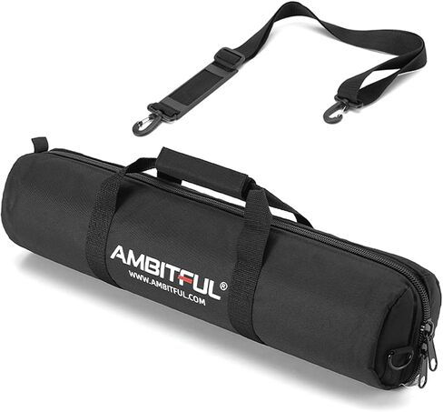 AMBITFUL Padded Tripod & Light Stand Case with Shoulder Strap 39inch Black | Waterproof nylon foam padding protects, adjustable strap, buckle+zipper closure, fits tripods/stands/umbrellas in Kuwait
