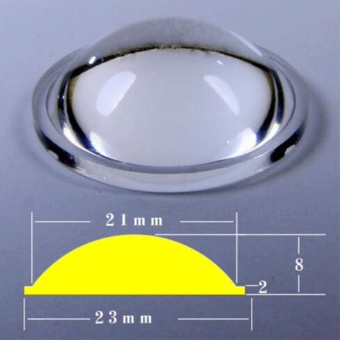 20-66mm Acrylic Flat-Convex Lens-1pc(1PCx48mm) in Kuwait