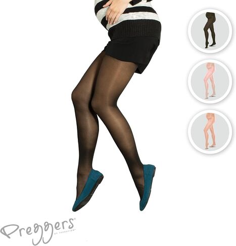 Preggers by Therafirm Maternity Support Sheer Pantyhose - 15-20mmHg Mild Compression Nylons in Kuwait