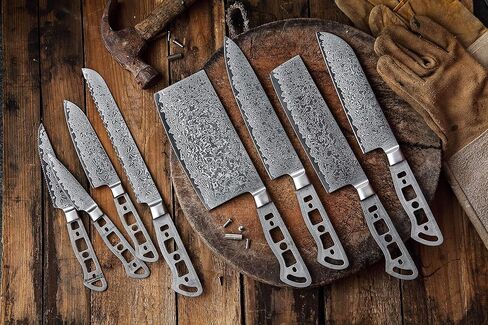 KATSURA Woodworking Project Kit – Bread Knife Blank – 8 Inch – Japanese Premium AUS 10, 67 Layers Damascus Steel – NO LOGO in Kuwait