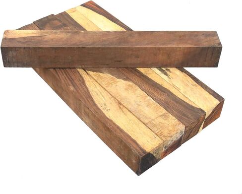 Legacy Woodturning, Cocobolo Wood Turning Blank, Multi-Toned, 1 1/2" x 1 1/2" x 12", 5 Pack in Kuwait