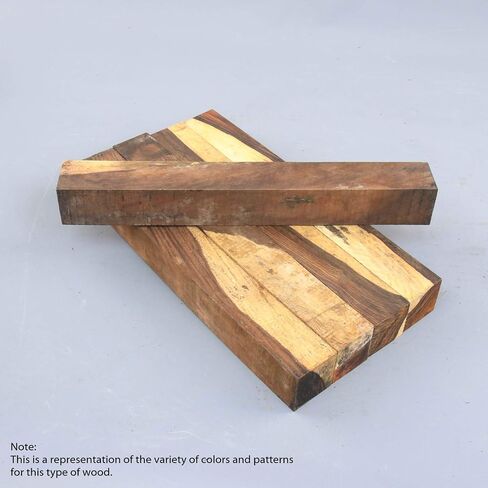 Legacy Woodturning, Cocobolo Wood Turning Blank, Multi-Toned, 1 1/2" x 1 1/2" x 12", 5 Pack in Kuwait