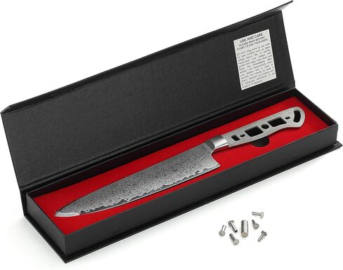 KATSURA Woodworking Project Kit – Gyuto Chef Knife Blank – 8 Inch – 50mm Wide Blade – Japanese Premium AUS 10, 67 Layers Damascus Steel – NO LOGO in Kuwait