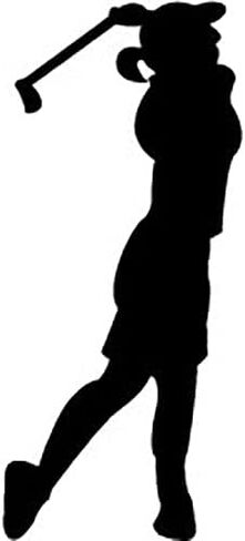 Woodcraft Project Paper Plan To Build Lady Golfer Shadow - Material Not Included in Kuwait