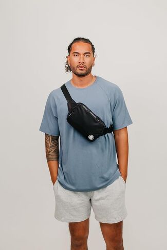 Hands-Free Diaper Bag for Dads - Compact Waist Pack & Crossbody Sling for Parenting, Travel, Day Trips | Water-Resistant Fanny Pack for New Dads in Kuwait