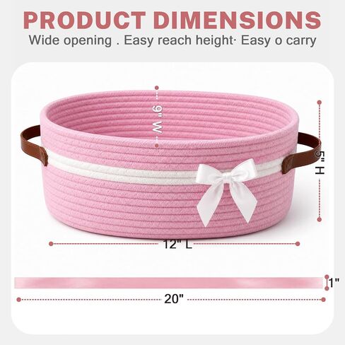 santreetoy Basket for Gifts Empty Set with Gift Bags and Ribbon Easter Large Woven Gift Baskets and Wrapping Set Storage Decorative Box for Graduation Baby Shower (Pink) in Kuwait