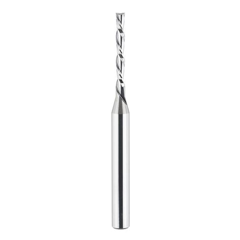 SpeTool Spiral Router Bits with UpCut 1/4 inch Cutting Diameter, 1/4 inch Shank 3 inch Extra Long HRC55 Solid Carbide CNC End Mill for Wood Cut, Carving in Kuwait
