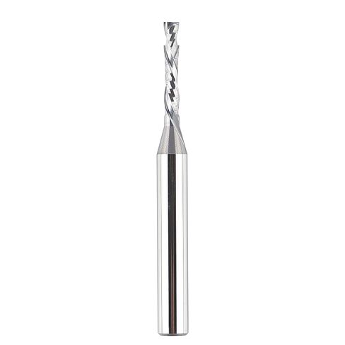 SpeTool Spiral Router Bits with UpCut 1/4 inch Cutting Diameter, 1/4 inch Shank 3 inch Extra Long HRC55 Solid Carbide CNC End Mill for Wood Cut, Carving in Kuwait