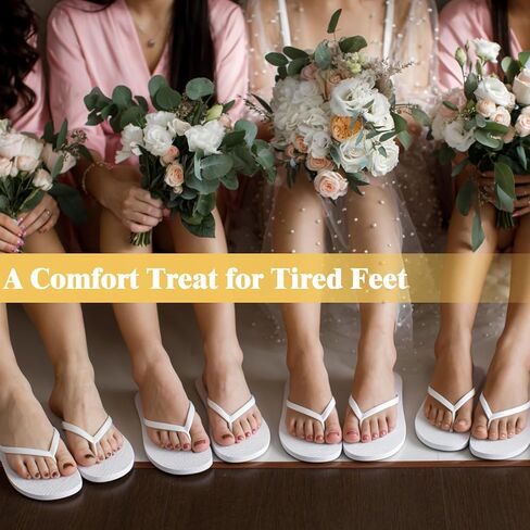 24/36/48 Pairs Flip Flops Bulk for Wedding Guests, Women Wedding Sandals & 1/2 Collapsible Linen Storage Bins & Display Sign, Comfortable Bride Slippers for Reception Beach Pool Party Favors in Kuwait